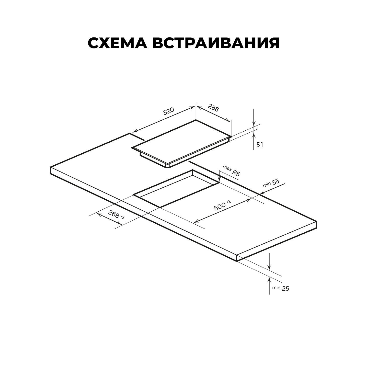 картинка Варочная панель Lex EVH 320A BL 