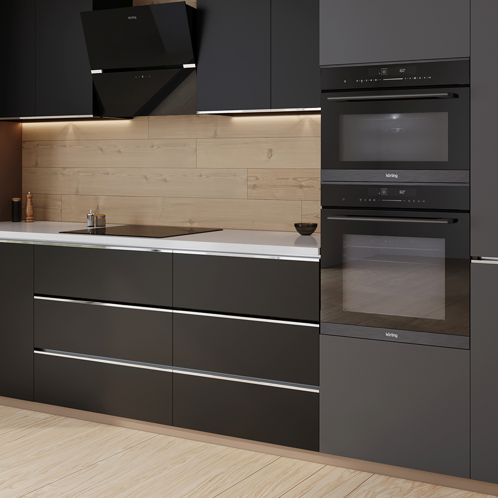 картинка Электрический духовой шкаф с функцией СВЧ Korting OKB 3250 GNBX MW 