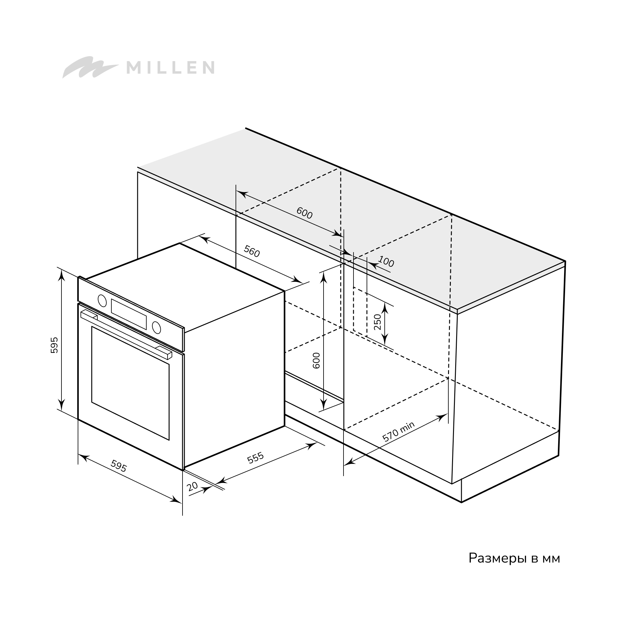 картинка Духовой шкаф Millen MEO 603 BL 