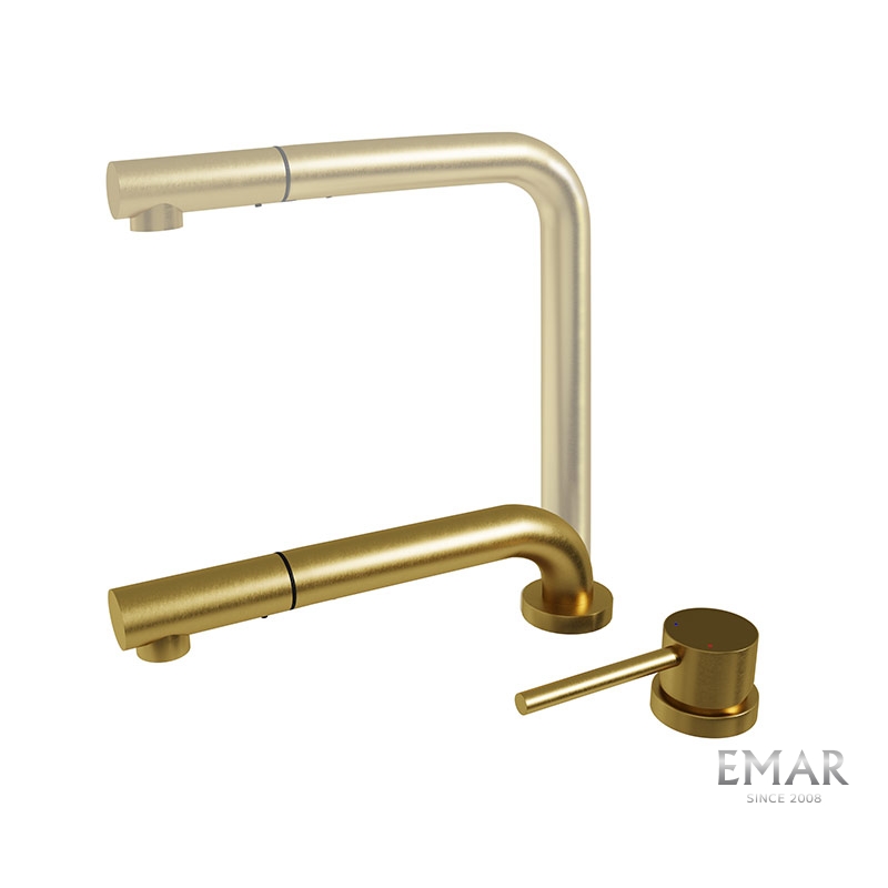картинка Смеситель Emar ЕС - 7027 PVD Golden 