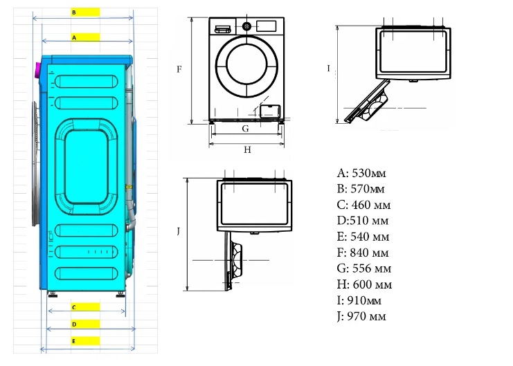 картинка Стиральная машина  с паром Delonghi MARSELLA L 1025 VI 