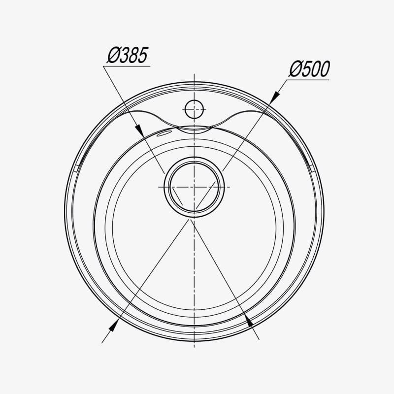 картинка Мойка для кухни Dr. Gans РОТАНГ 500 