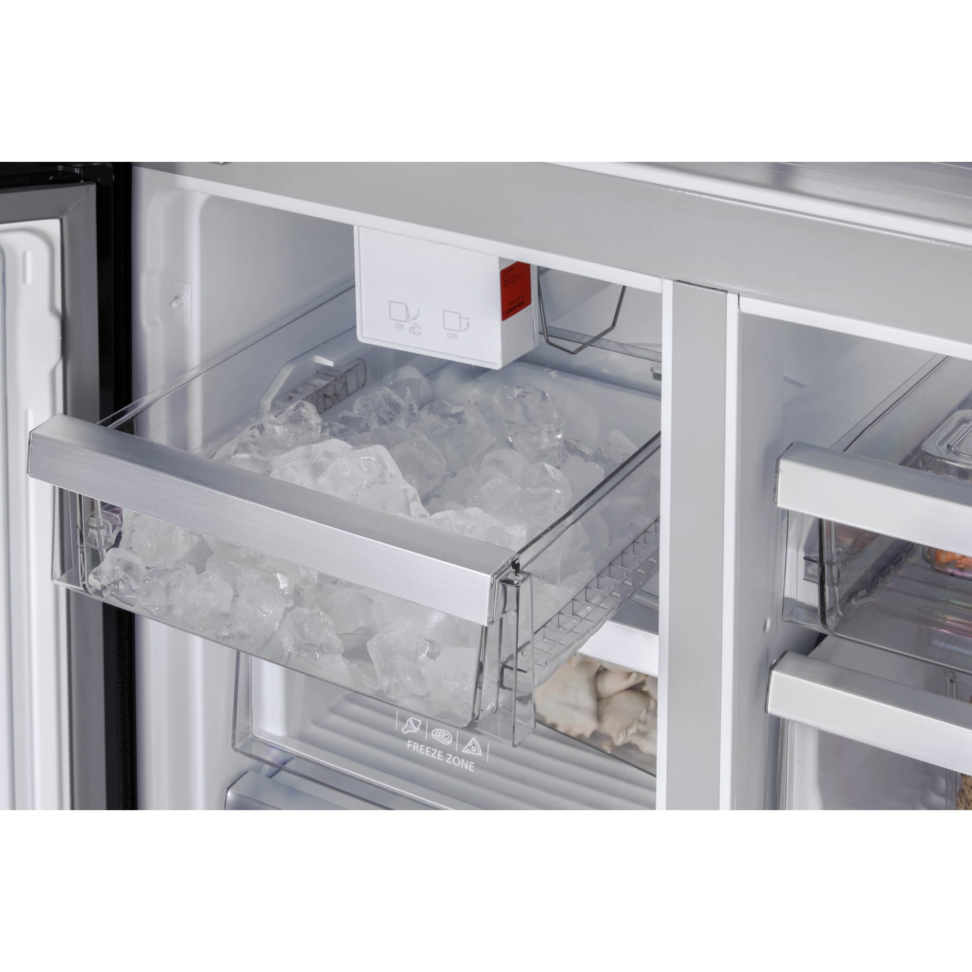 картинка Отдельностоящий холодильник Hiberg RFQ-555DX NFGB inverter 