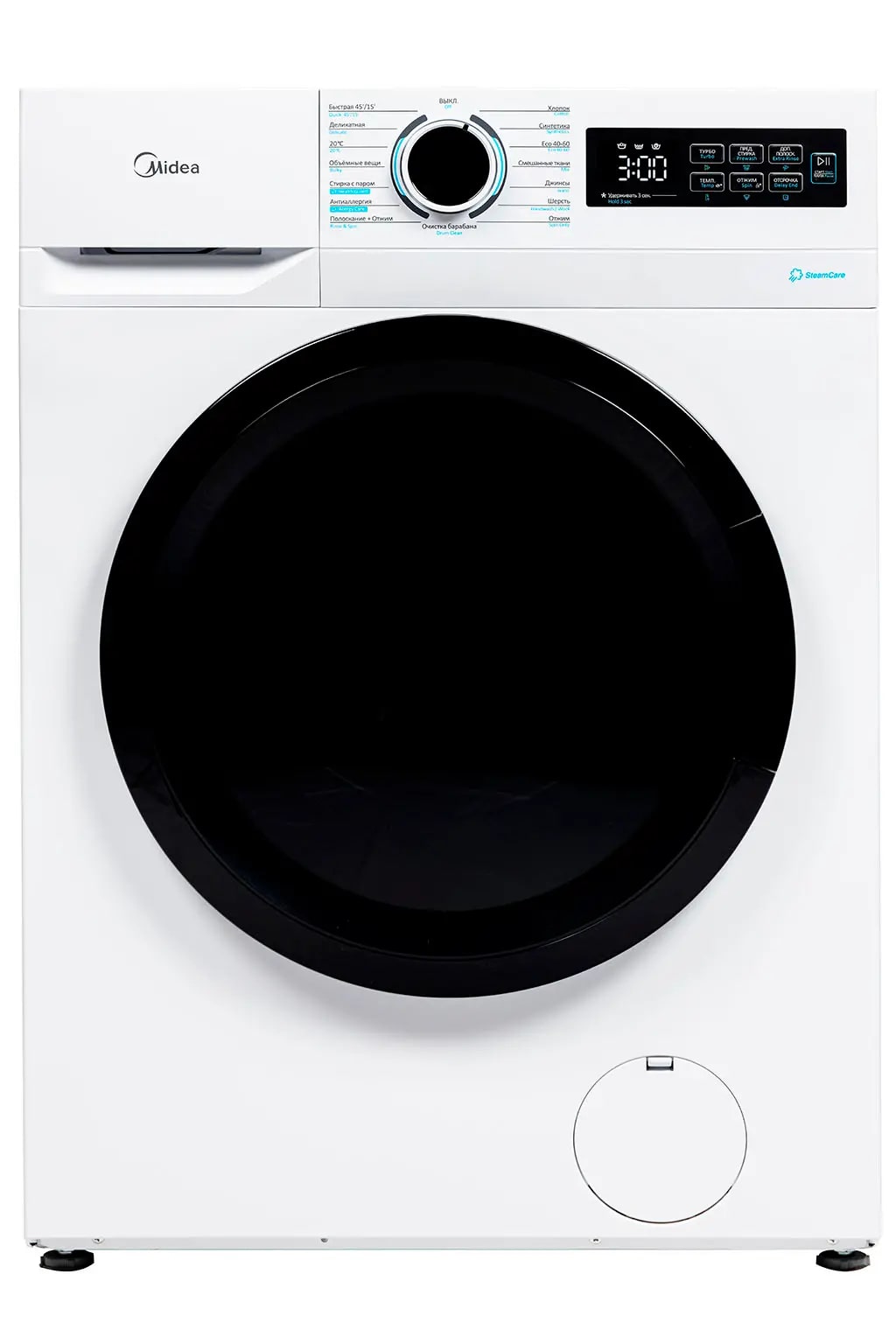 картинка Стиральная машина с паром Midea MF11712BS40/W 