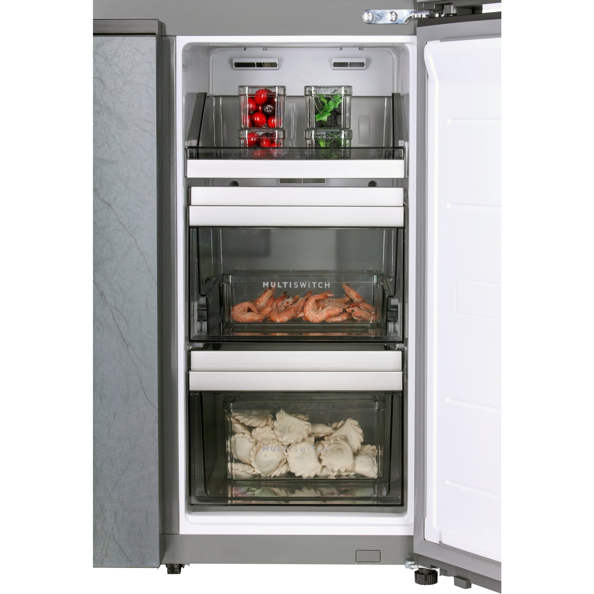 картинка Отдельностоящий холодильник Hiberg RFQ-610G GS inverter 