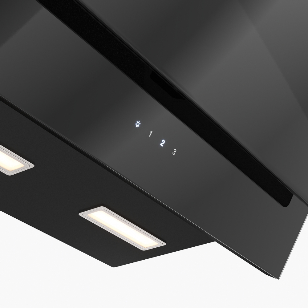 картинка Кухонная вытяжка полновстраиваемая Franke TEMPER 60 BK черная 