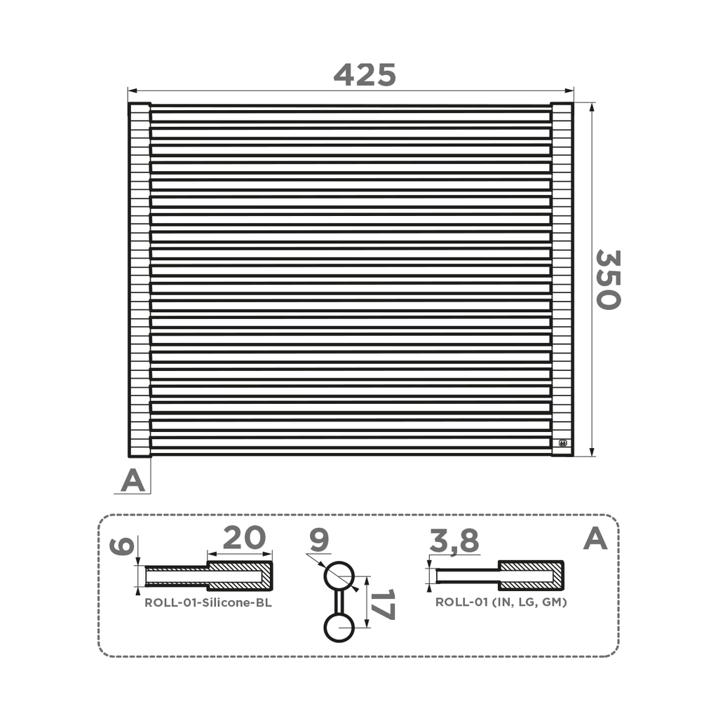 картинка Ролл-мат Omoikiri Roll-01-Gm 