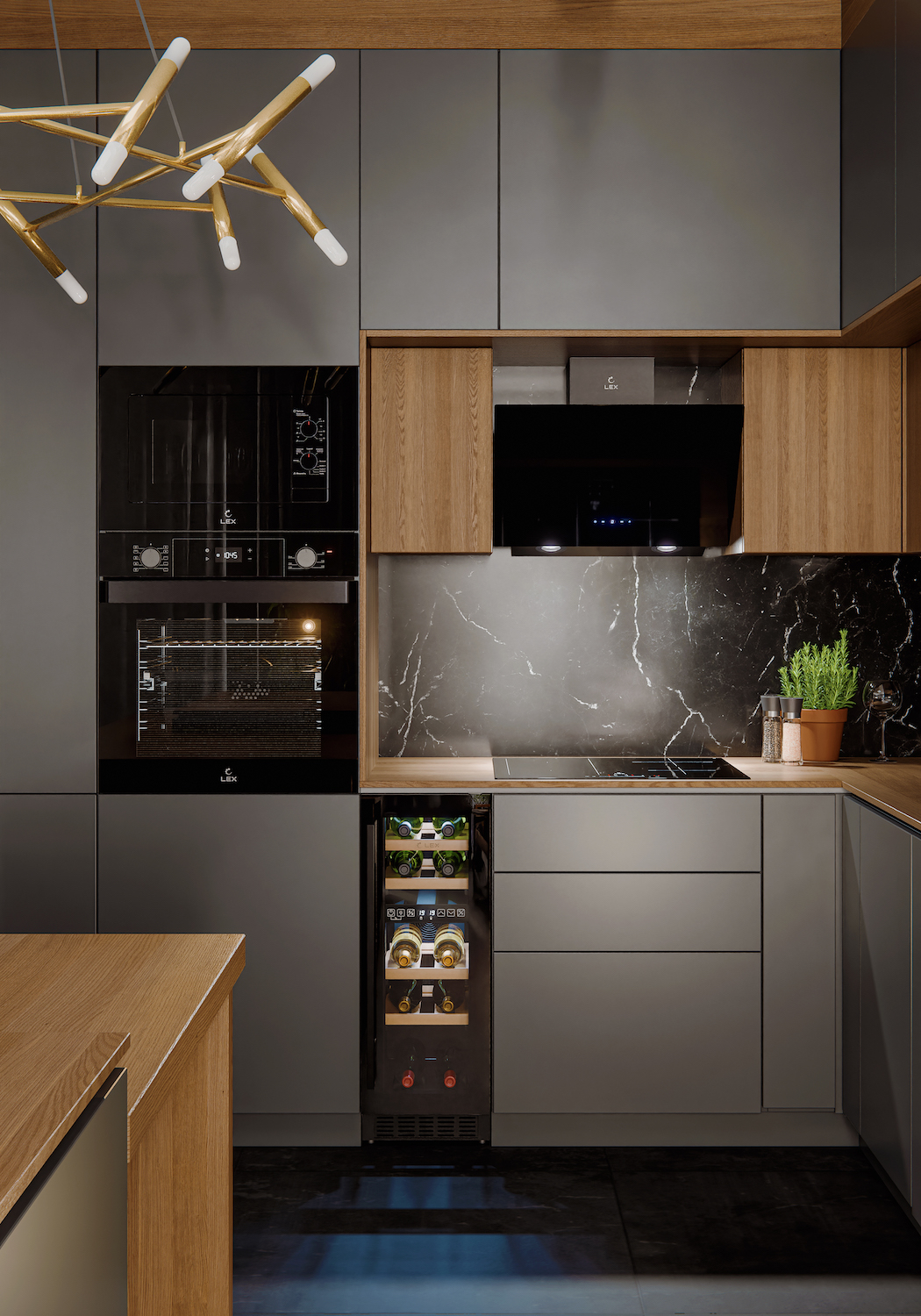 картинка Электрический духовой шкаф Lex EDP 610 BL 