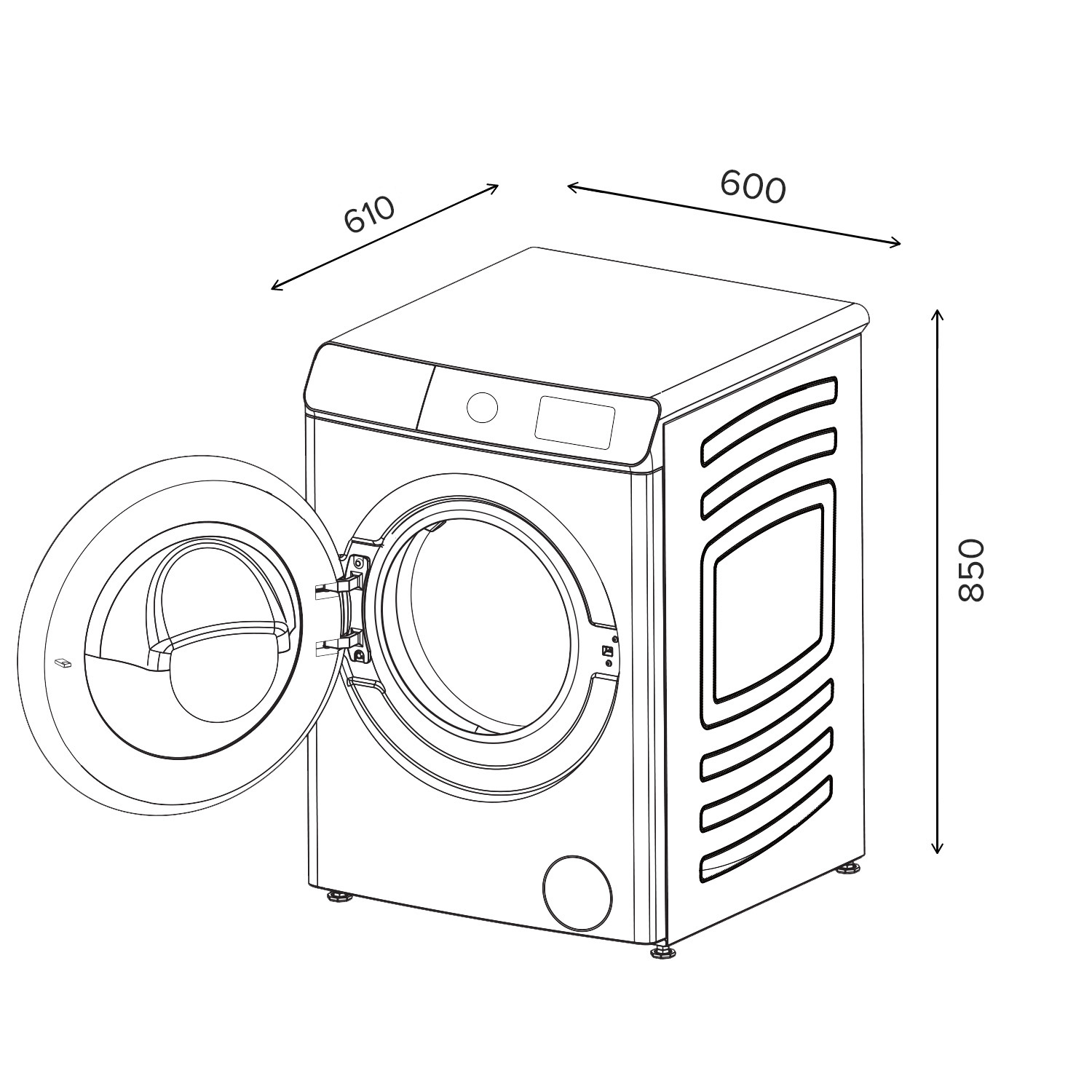 картинка Стиральная машина с сушкой Lex LWM12812WID 