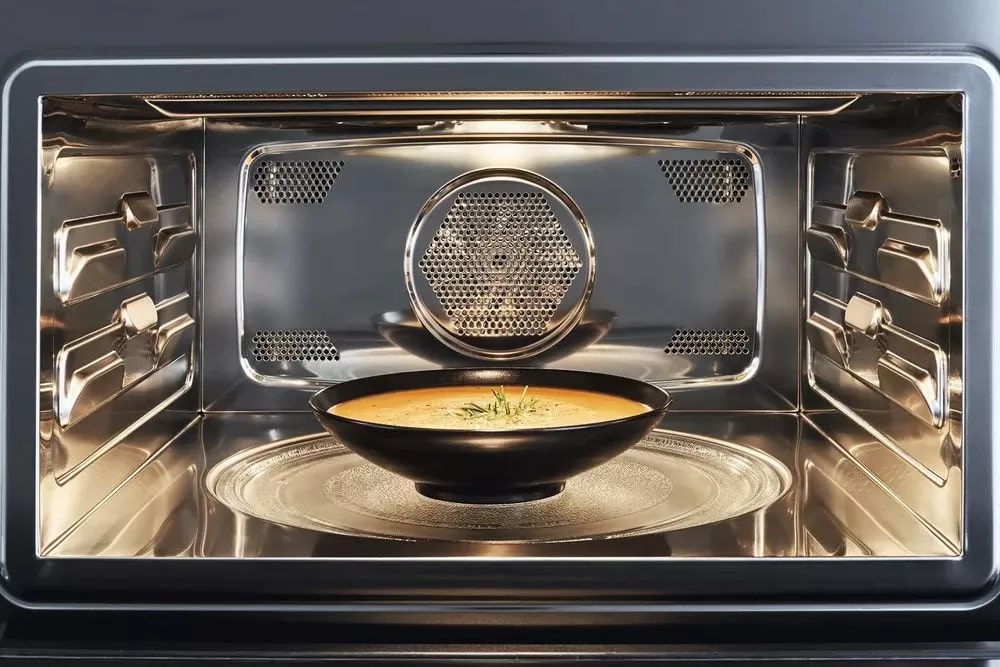 картинка Электрический духовой шкаф с функцией СВЧ Bertazzoni F457MODMWTZ цинк 