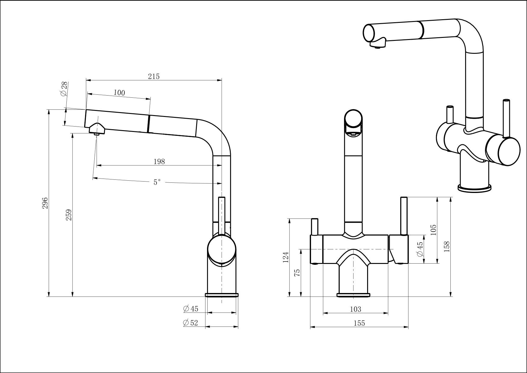 картинка Смеситель Oulin OL - 8026  