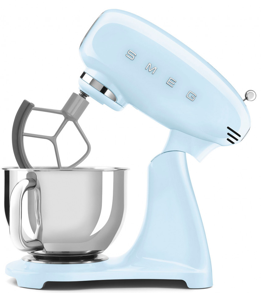 картинка Миксер планетарный Smeg SMF05PBEU постельный голубой 