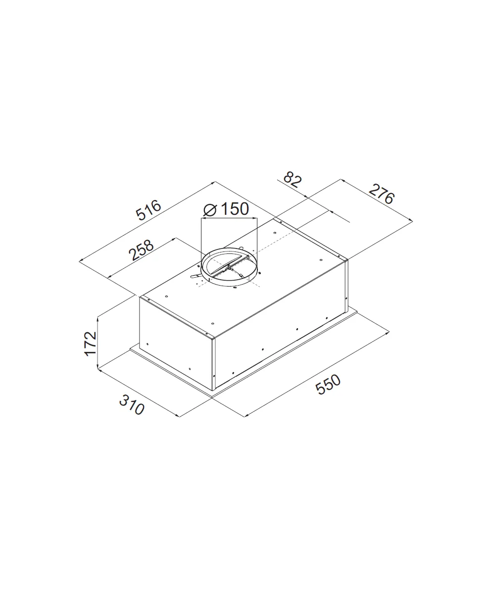 картинка Кухонная вытяжка Monsher INDIGA 55 W 