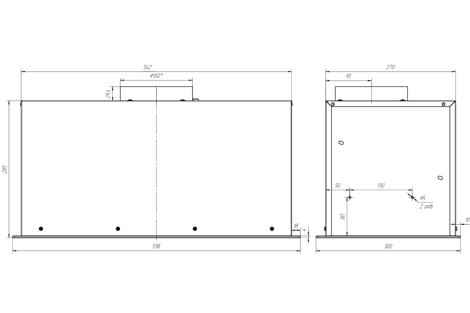 картинка Кухонная вытяжка полновстраиваемая Franke LUCE 60 BK 