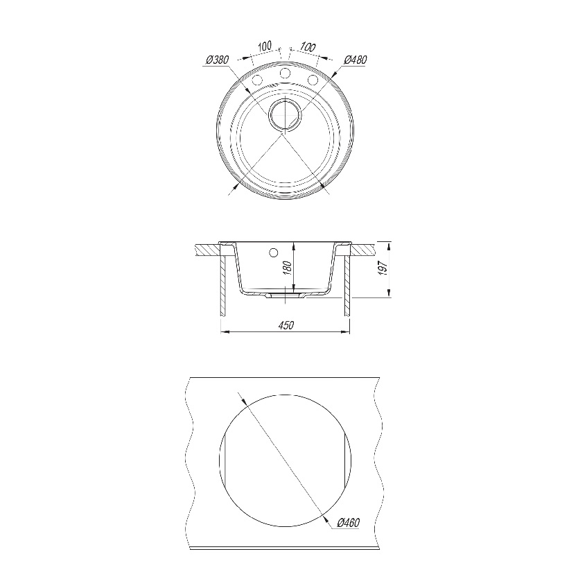картинка Мойка для кухни Dr. Gans Smart ПИОН-480 