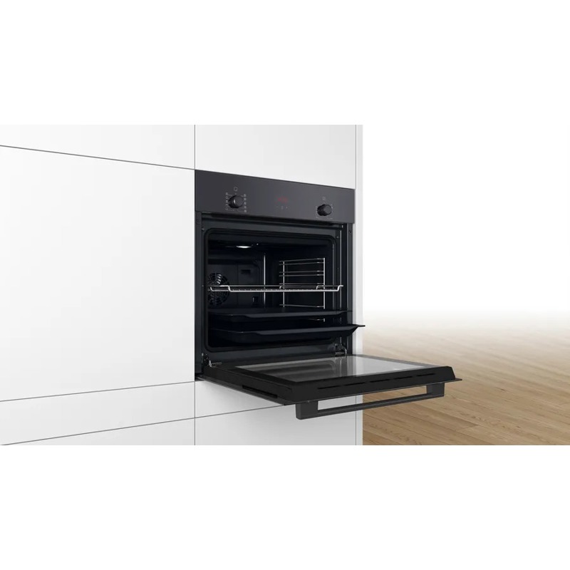 картинка Электрический духовой шкаф Bosch HBF512BB1T черный 
