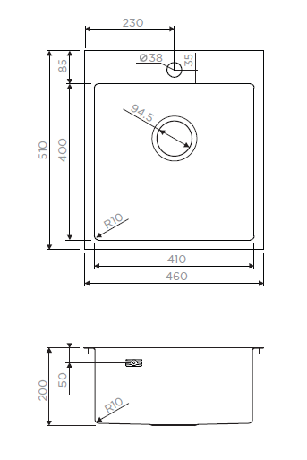 картинка Мойка Omoikiri AKISAME-46-LG 