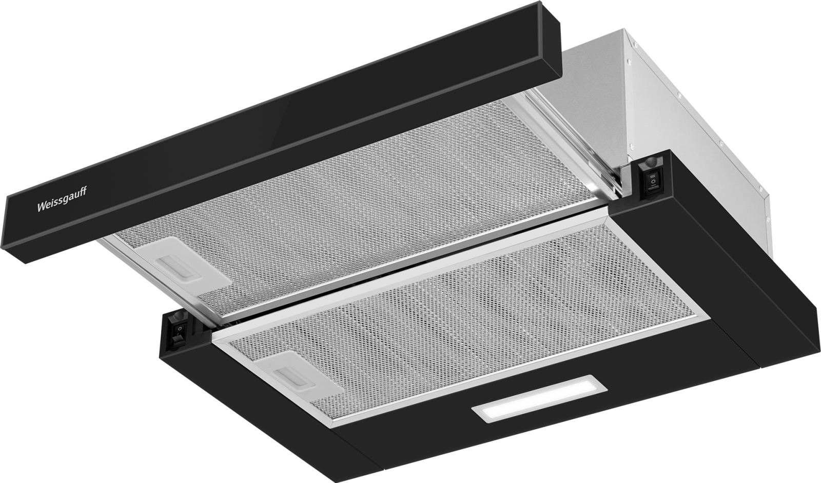 картинка Кухонная вытяжка Weissgauff TEL 500 Black Glass 