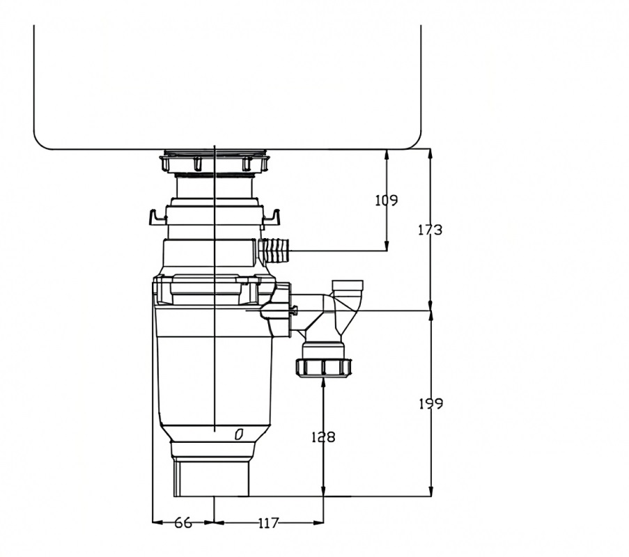 картинка Измельчитель пищевых отходов Emar ATC-WZB390A Compact 