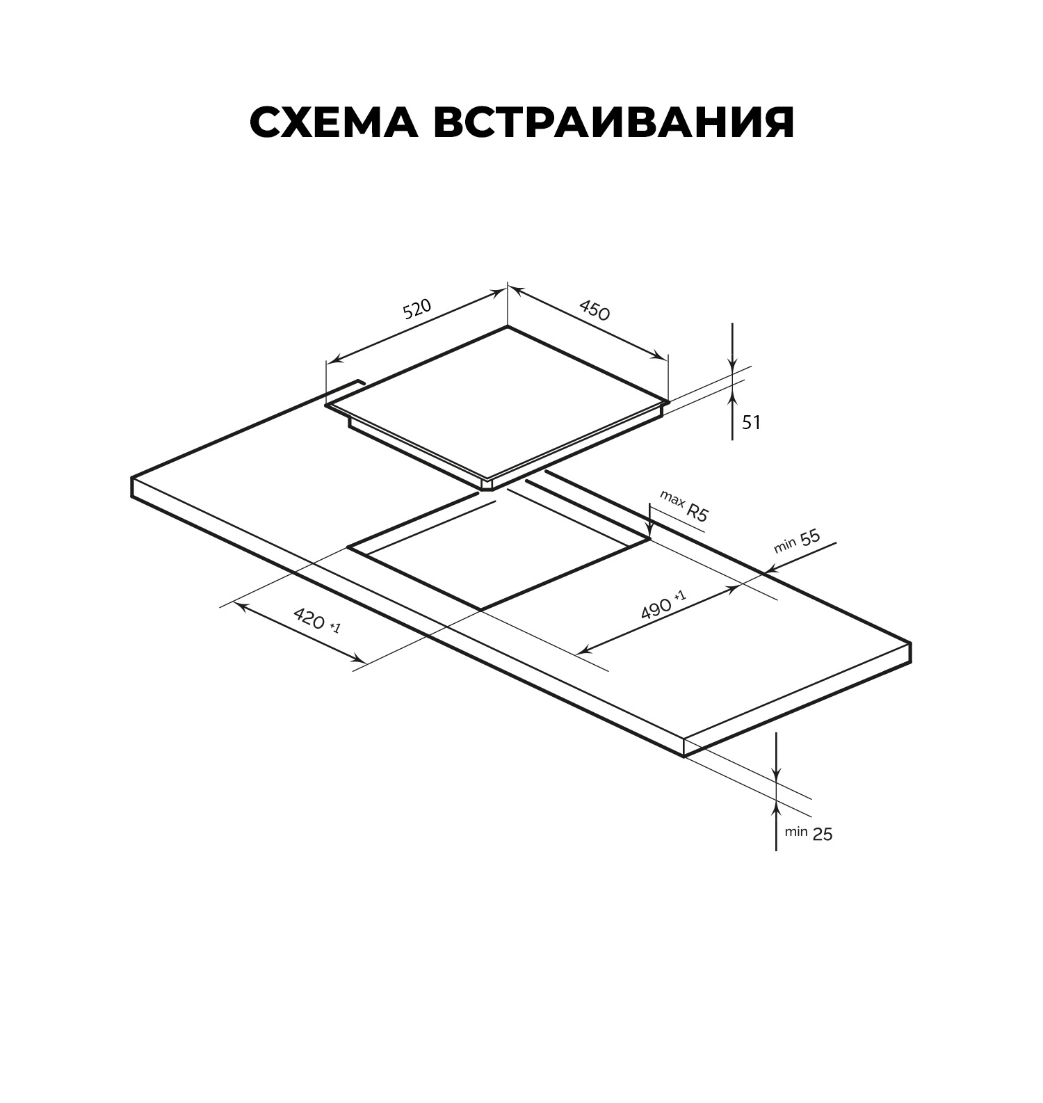 картинка Варочная панель Lex EVH 4030 BL 