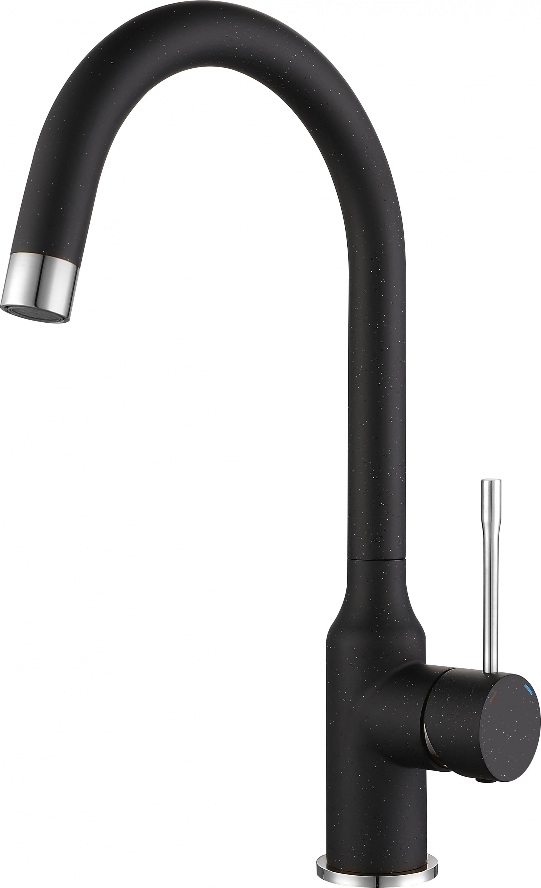 картинка Смеситель Rivelato Garda 1923502 nero/cromo 