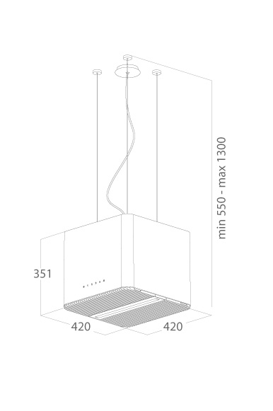 картинка Кухонная вытяжка Elica PIX CONCRETE/F/42 