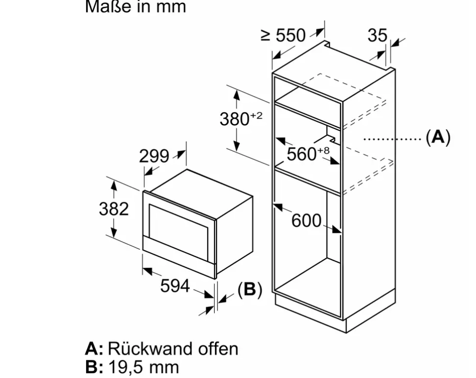 картинка Микроволновая печь встраиваемая Bosch BFR7221B1 