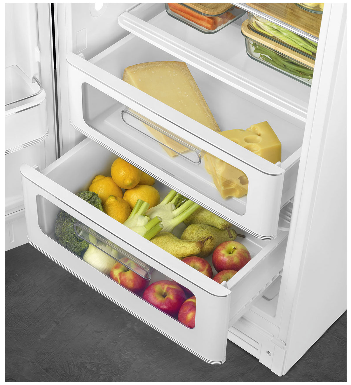 картинка Отдельностоящий холодильник Smeg FAB28LWH5 