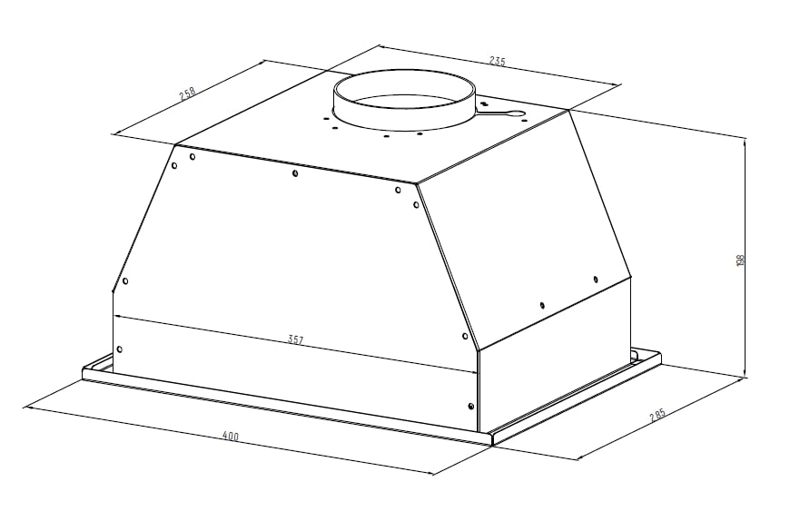 картинка Кухонная вытяжка Monsher INNA 40 NOIR 