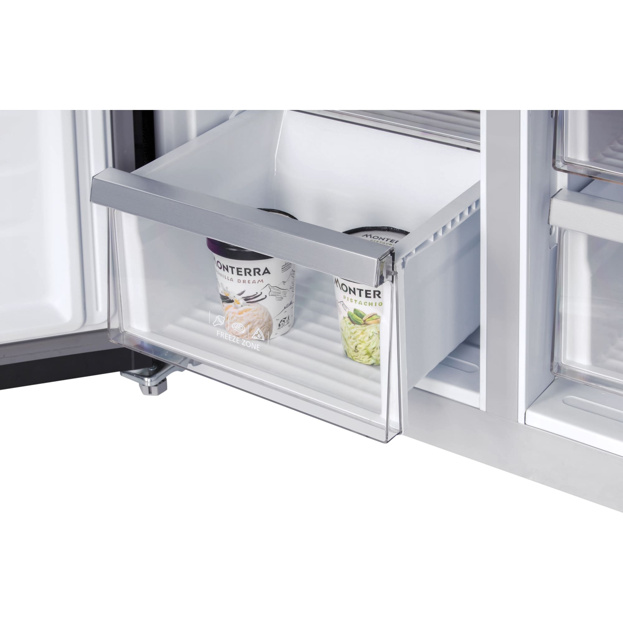 картинка Отдельностоящий холодильник Hiberg RFQ-555DX NFGB inverter 