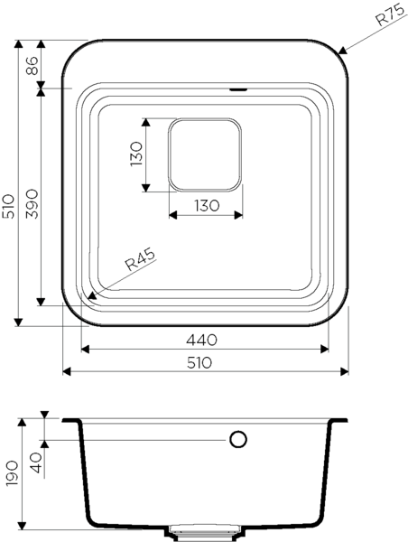 картинка Мойка для кухни Omoikiri TASOGARE-51 