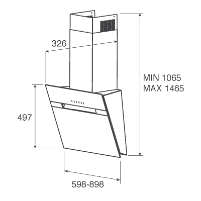 картинка Кухонная вытяжка Jetair BONNY BL 90 A 