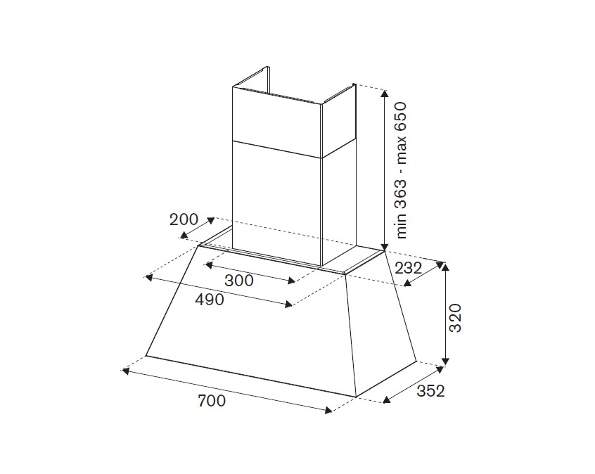 картинка Кухонная вытяжка Bertazzoni KR70HER1NEDA 