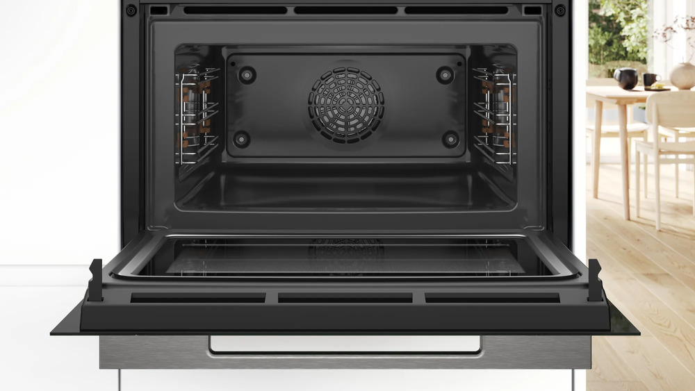 картинка Электрический духовой шкаф с функцией СВЧ Bosch CMG7241B1 черный 