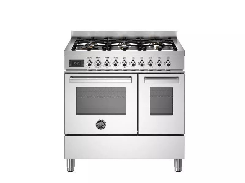 картинка Комбинированная кухонная плита Bertazzoni PRO96L2EXT нержавеющая сталь 