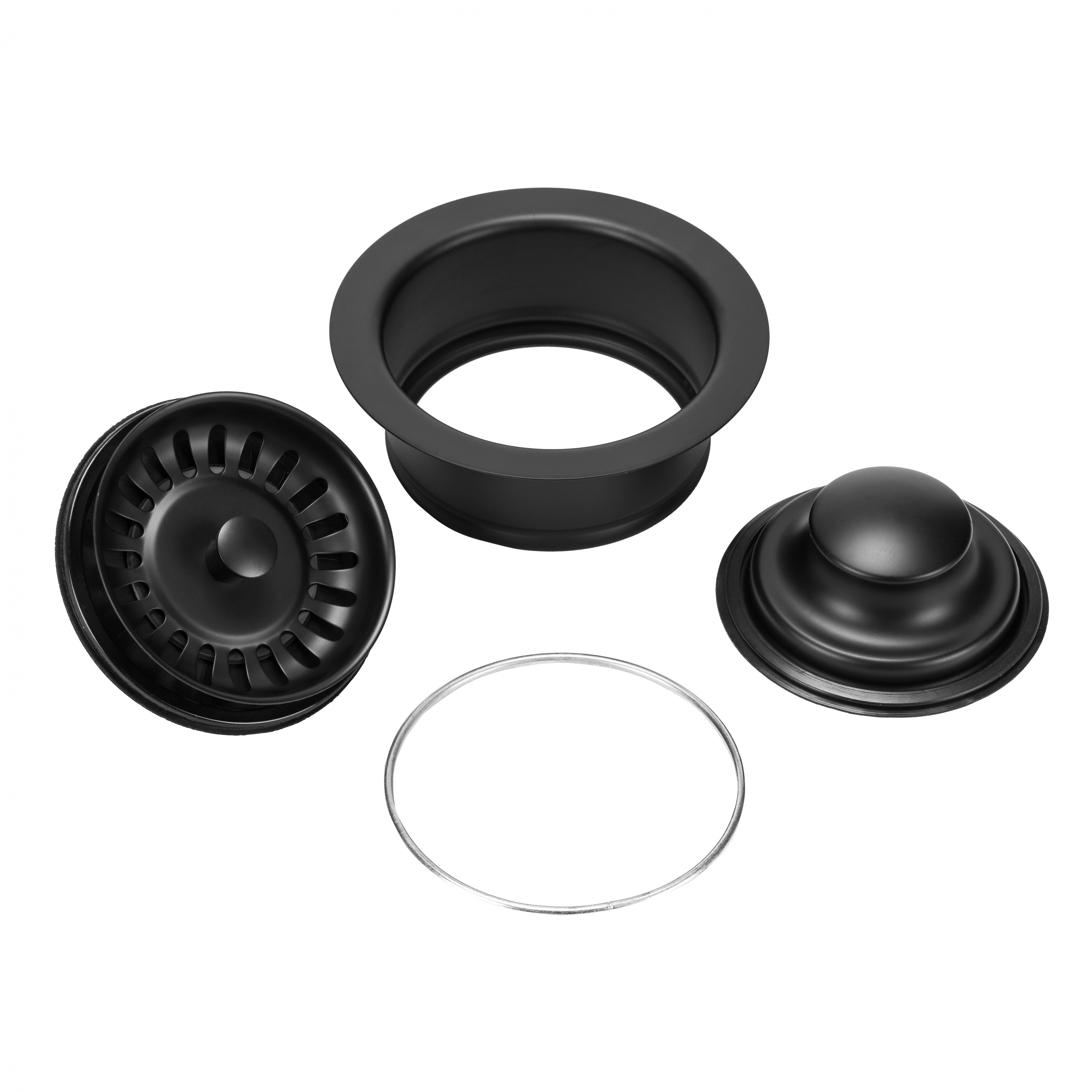 картинка Металлическая горловина с ситечком Bone Crusher черный 