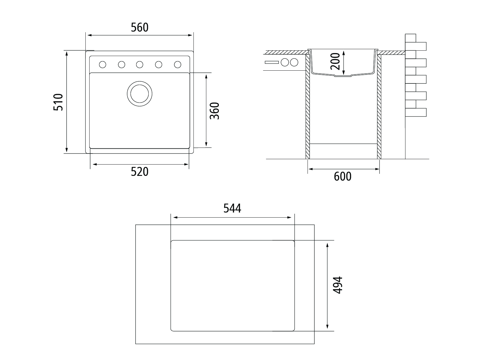 картинка Мойка Longran GEOS GES 560.510 