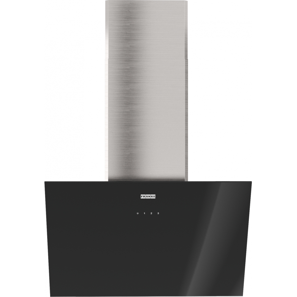 картинка Кухонная вытяжка наклонная Franke LENS BK/SS 60 черная 