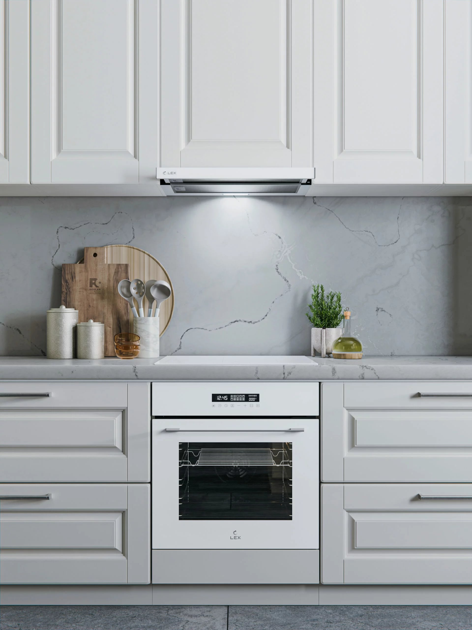 картинка Электрический духовой шкаф Lex EDS 100 WH 