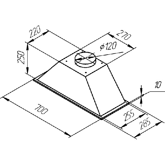 картинка Кухонная вытяжка Kuppersberg INLINEA 70 LX 