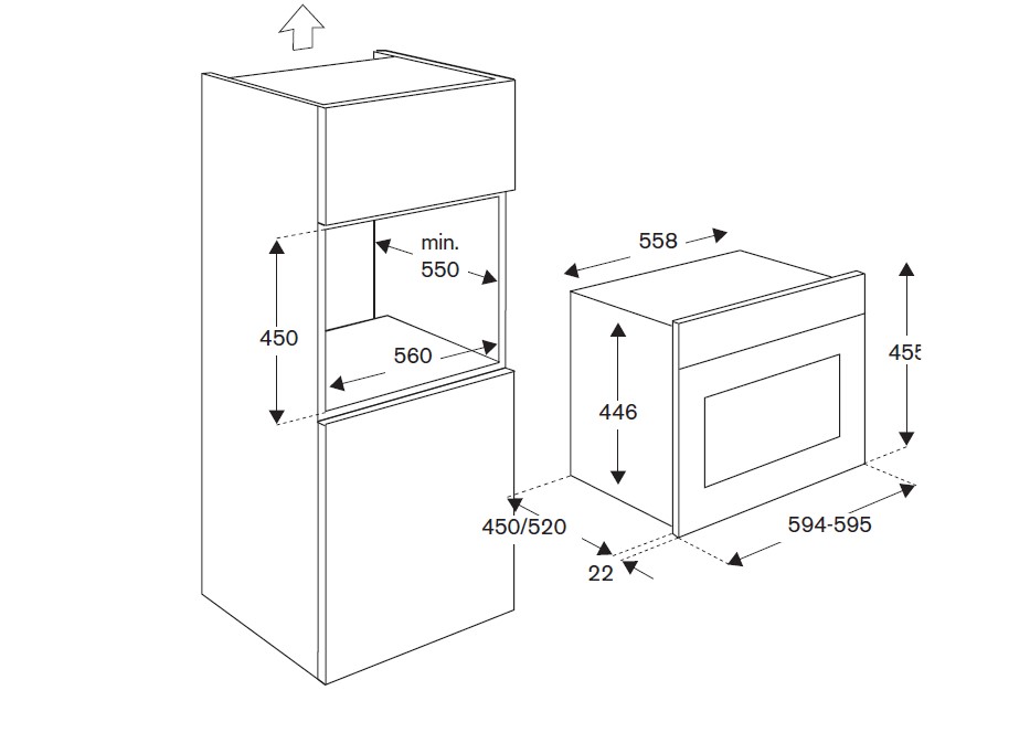 картинка Электрический духовой шкаф с функцией СВЧ Bertazzoni F457PROMWTN карбонио 