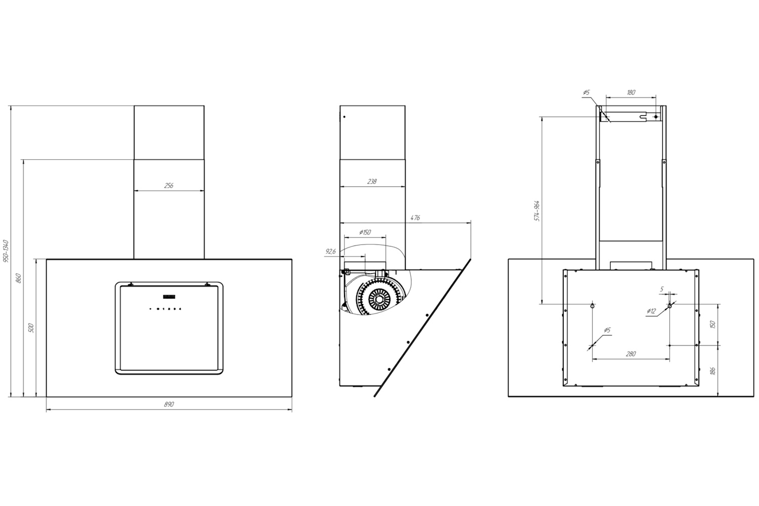 картинка Кухонная вытяжка Franke MELODY 90 BG 