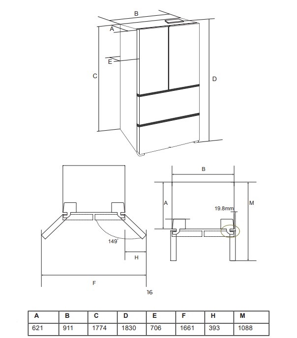 картинка Отдельностоящий холодильник Lex LFD575BXID 