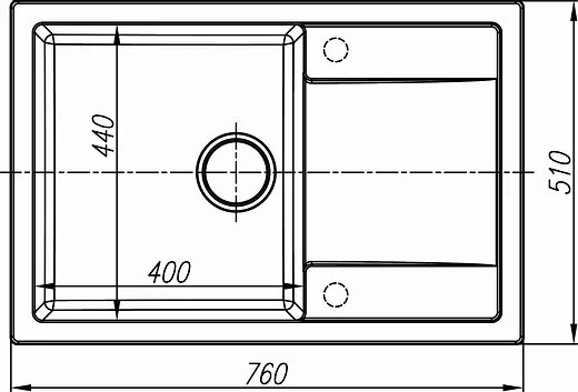 картинка Мойка для кухни Dr. Gans ТЕХНО-760 