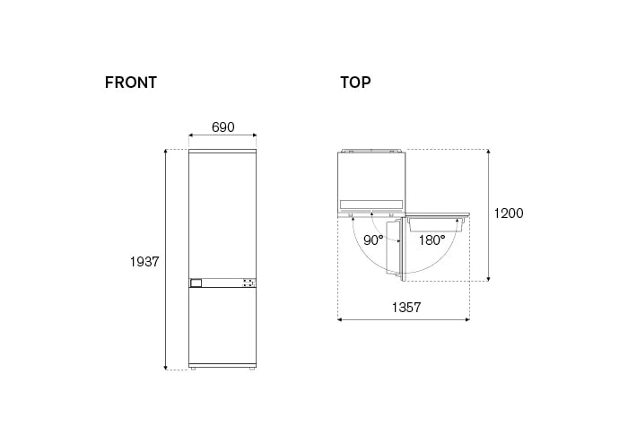 картинка Встраиваемый холодильник Bertazzoni REF704BBNPTC 