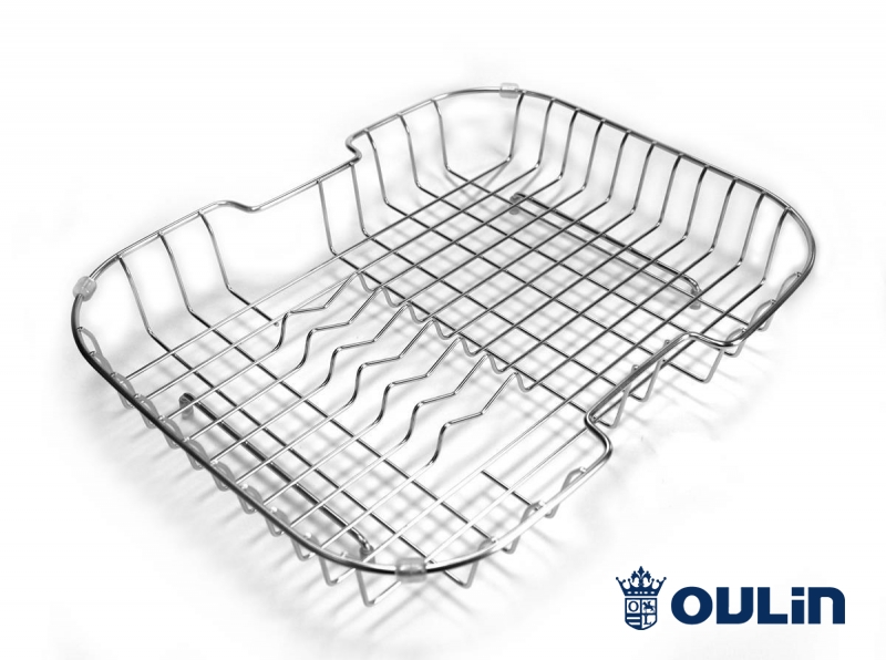 картинка Oulin корзина для посуды(фруктов) Ol-103L хром 
