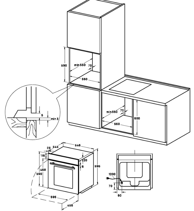 картинка Электрический духовой шкаф с функцией пароварки Vard VOS684SB 
