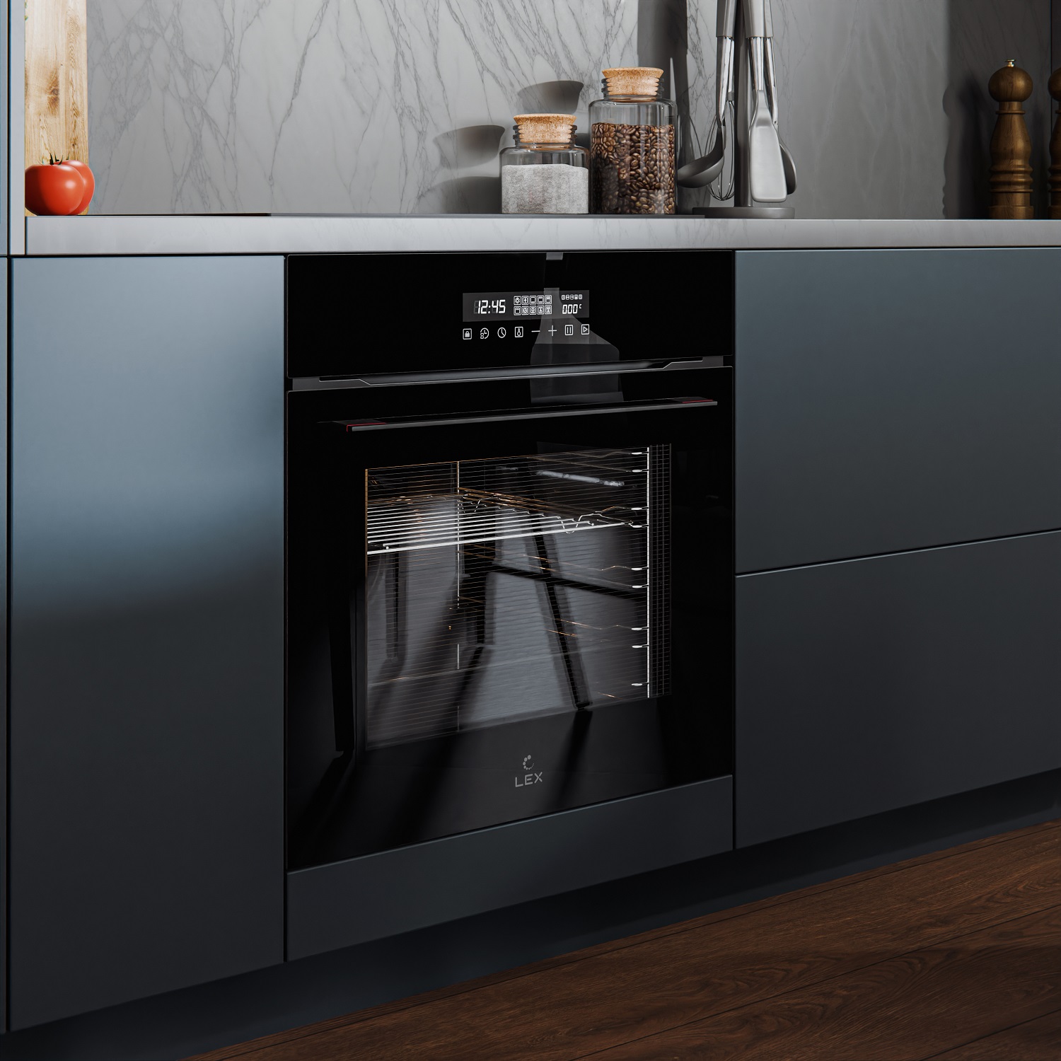 картинка Электрический духовой шкаф Lex EDS 100 BBL 