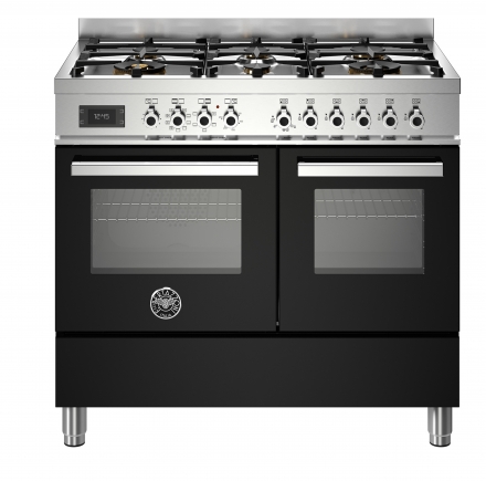картинка Комбинированная кухонная плита Bertazzoni PRO106L2ENET чёрная 