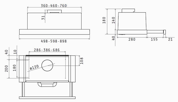 картинка Кухонная вытяжка Elica ELITE 26 IX/A/90 